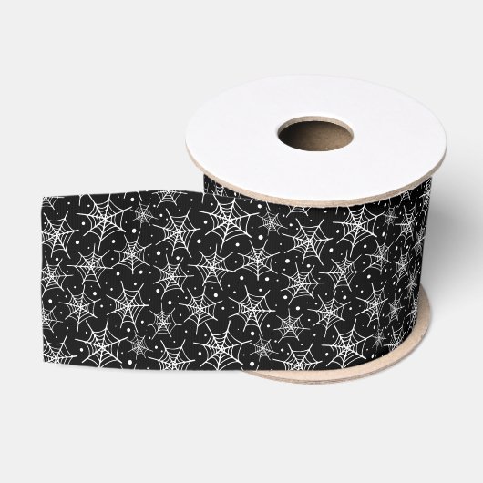 Halloween Webs Grosgrain Ribbon Lint (Spoel)