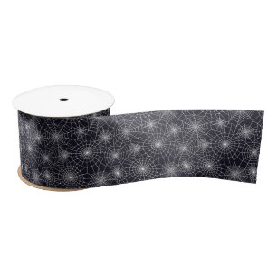 Halloween Webs Satin Ribbon Satijnen Lint