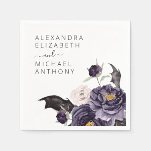 Halloween Wedding Autumn Herfst Donker Paars Servet