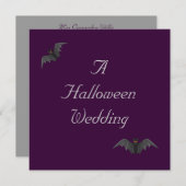 Halloween Wedding - Bat Duo [a] Kaart (Voorkant / Achterkant)