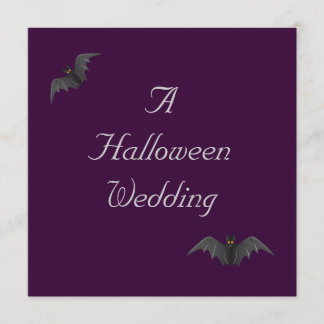 Halloween Wedding - Bat Duo [a] Kaart