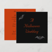 Halloween Wedding - Bat Duo [a] Kaart (Voorkant / Achterkant)
