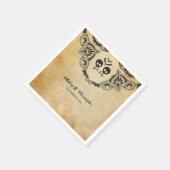 Halloween Wedding Cocktail Napkin - Gothic Servetten (Hoek)