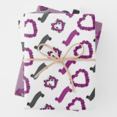 Halloween Wedding Inpakpapier Vel (In situ)