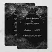 halloween wedding Invitation Kaart (Voorkant / Achterkant)