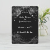 halloween wedding Invitation Kaart (Staand voorkant)