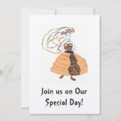 Halloween Wedding Invite Kaart (Voorkant)