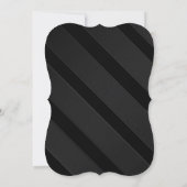 Halloween Wedding Invite - Oranje en zwarte grens Kaart (Achterkant)