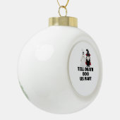 Halloween Wedding Jubileum - Till Death Boo Us Keramische Bal Ornament (Links)