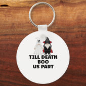 Halloween Wedding Jubileum - Till Death Boo Us Sleutelhanger (Voorkant)