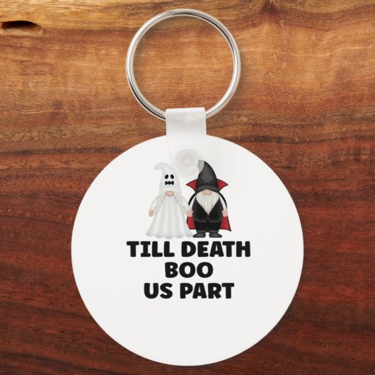 Halloween Wedding Jubileum - Till Death Boo Us Sleutelhanger (Voorkant)