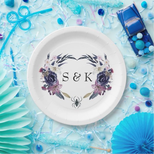 Halloween Wedding Papieren Bordje (Feest)