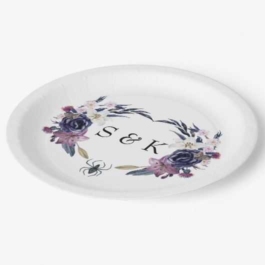 Halloween Wedding Papieren Bordje (Gekanteld)