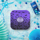 Halloween Wedding Personaliseert Names Fly Away Ba Papieren Bordje (Feest)