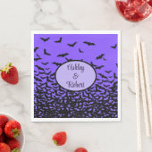 Halloween Wedding Personaliseert Names Fly Away Ba Servet (Insitu)