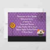 Halloween Wedding Rehearsal Dinner Uitnodiging (Achterkant)