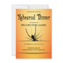 Halloween Wedding Rehearsal nodigt Oranje spin uit