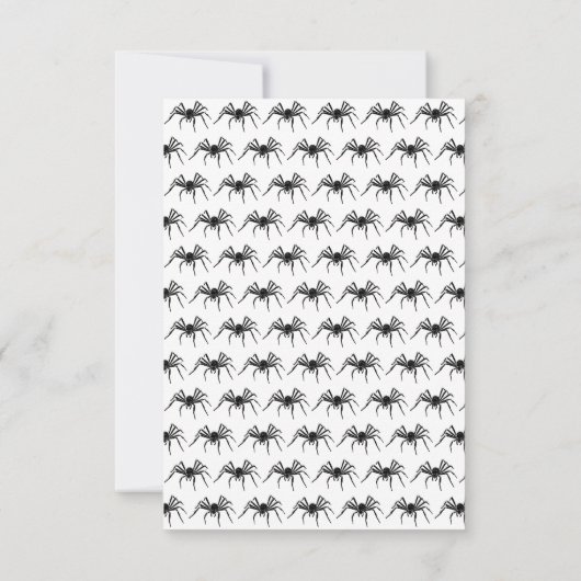 Halloween Wedding RSVP Kaartje (Achterkant)