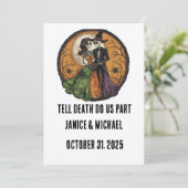 Halloween Wedding Save the Date (Staand voorkant)
