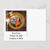 Halloween Wedding Save the Date Aankondigingskaart (Achterkant)