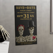 Halloween Wedding Save the Date Magnetic Cards Magnetisch Visitekaartje