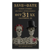 Halloween Wedding Save the Date Magnetic Cards Magnetisch Visitekaartje (Voorkant Verticaal)