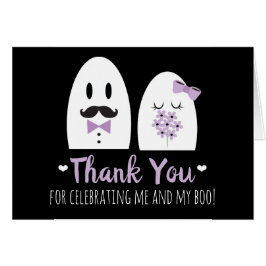 Halloween Wedding Shower Bedankt kaarten