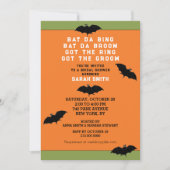 Halloween Wedding Shower-uitnodiging Kaart (Voorkant)