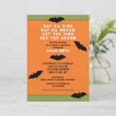 Halloween Wedding Shower-uitnodiging Kaart (Staand voorkant)
