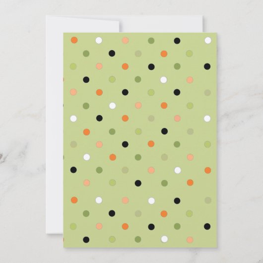 Halloween Wedding Shower-uitnodiging Kaart (Achterkant)