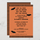 Halloween Wedding Shower-uitnodiging Kaart (Voorkant / Achterkant)