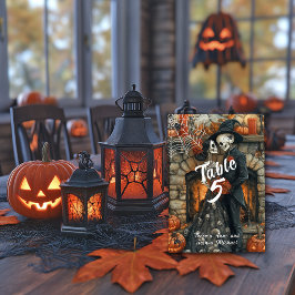 Halloween Wedding Skeletons Black Spiders Bat Kaart