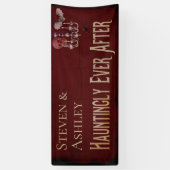 Halloween Wedding Spandoek (Verticaal)