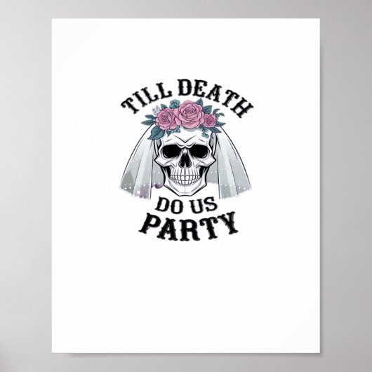 Halloween Wedding Spooky - Till Death Do Us Party Poster (Voorkant)