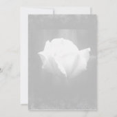 Halloween Wedding-White Rose Invitation Kaart (Achterkant)