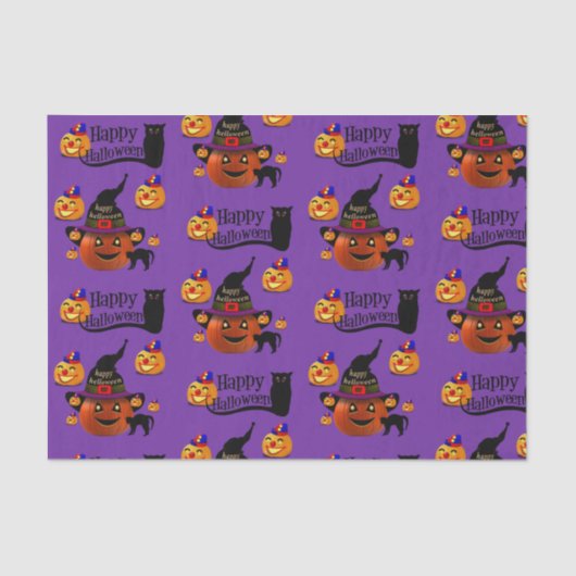 Halloween-weefselpapier Tissuepapier (Voorkant)