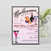 Halloween Weenies & Martinis Griezelnacht voor spo Kaart (Staand voorkant)