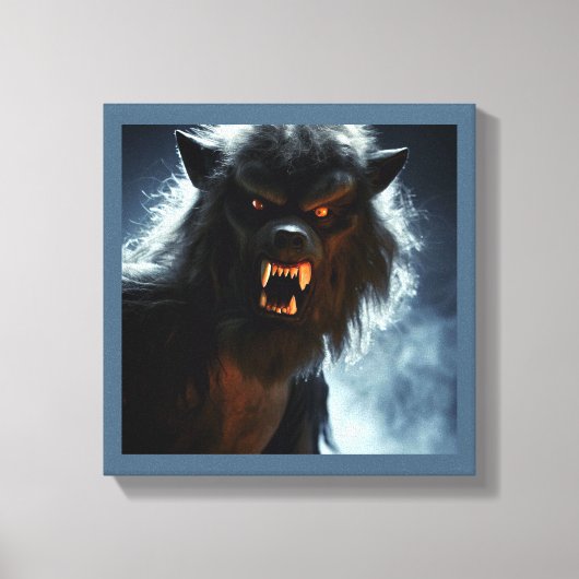 Halloween - Weerwolf 1 Canvas Afdruk (Voorkant)