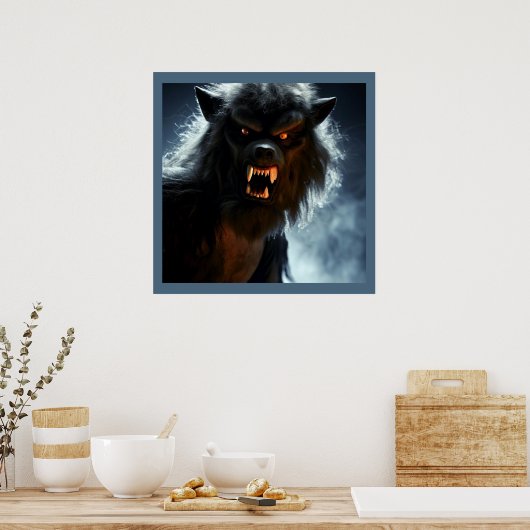 Halloween - Weerwolf 1 Poster (Keuken)