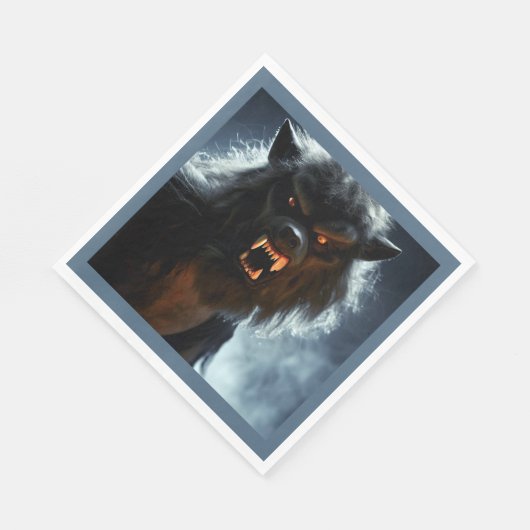 Halloween - Weerwolf 1 Servet (Hoek)