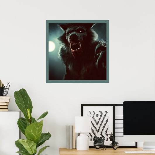 Halloween - Weerwolf 2 Poster (Thuiskantoor)