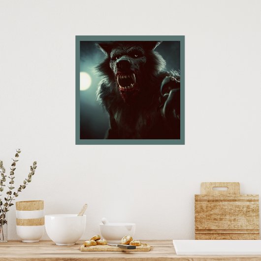 Halloween - Weerwolf 2 Poster (Keuken)