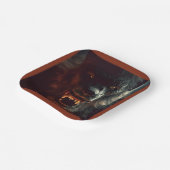 Halloween - Weerwolf 3 Papieren Bordje (Gebogen)