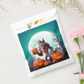 Halloween weerwolf en pompoenen bedankzakje (Gezegeld)
