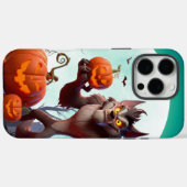 Halloween weerwolf en pompoenen Case-Mate iPhone case (Achterkant (horizontaal))