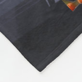 Halloween weerwolf en pompoenen fleece deken (Hoek)