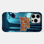 Halloween weerwolf en pompoenen iPhone hoesje (Achterkant horizontaal)