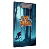 Halloween weerwolf en pompoenen klembord (Rechts)