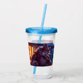 Halloween/Weerwolf/herfst/herfst Acryl Tumbler Drinkbeker (Achterkant)
