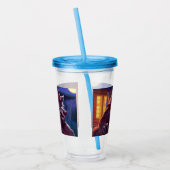 Halloween/Weerwolf/herfst/herfst Acryl Tumbler Drinkbeker (Links)